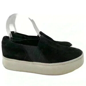 Vince womens warren flats size 6.5 36.5 black suede flatforms
Minimalist